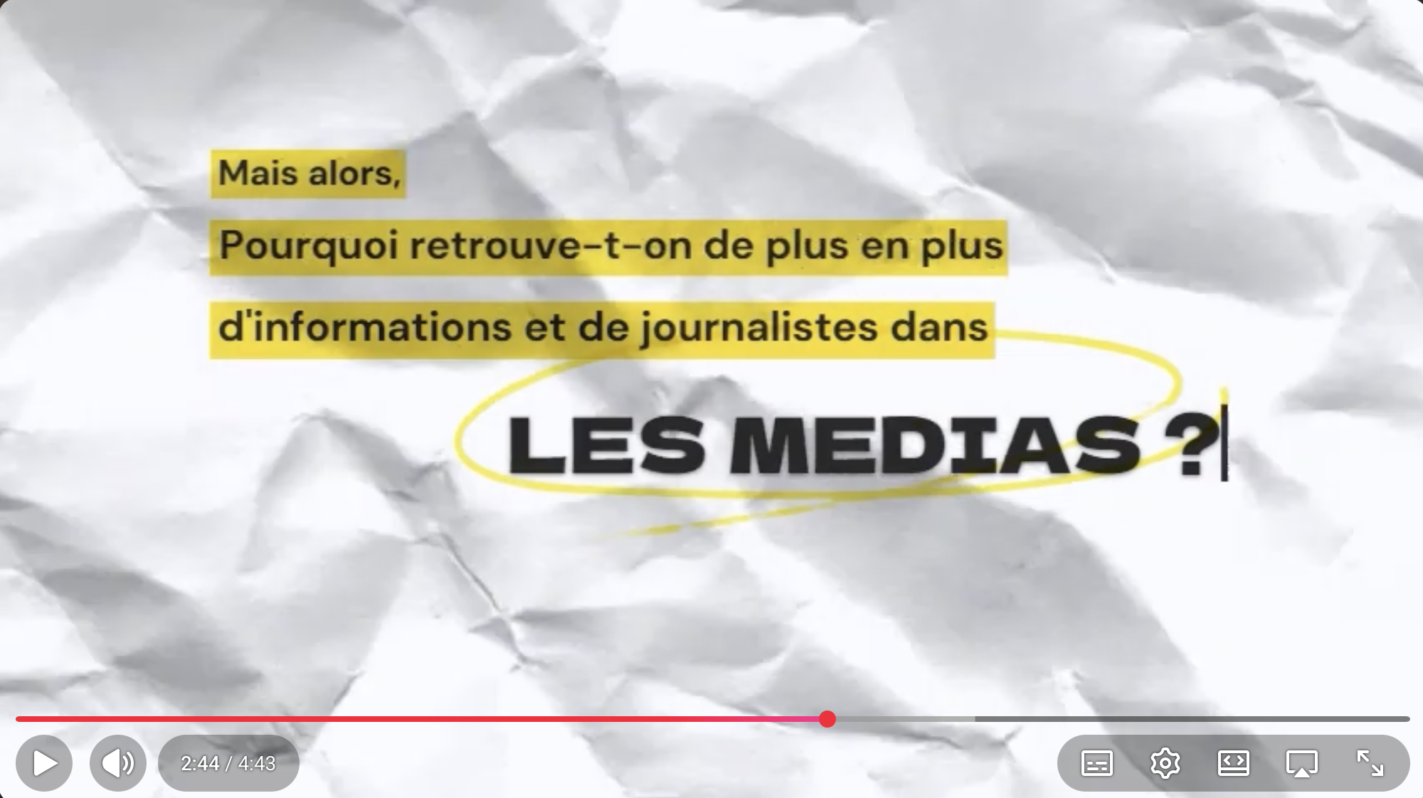 Capture de la vidéo YouTube